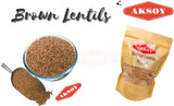 Aksoy Brown Lentils - Aksoy UK