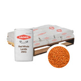 Red Whole Lentils - Aksoy UK