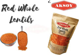 Red Whole Lentils - Aksoy UK