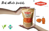 Red Whole Lentils - Aksoy UK