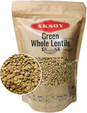 Green Whole Lentils - Aksoy UK